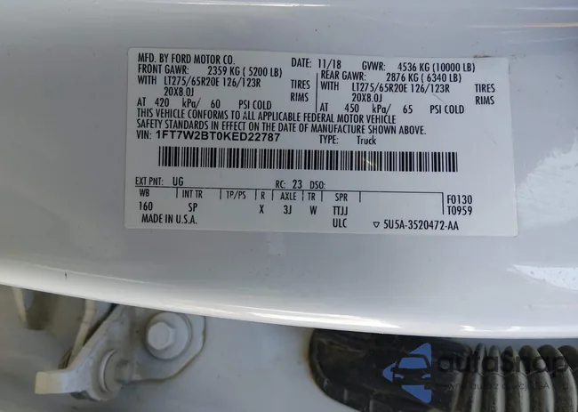 1FT7W2BT0KED22787: 44360159