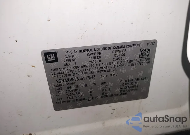 2GNAXVEV5J6117543: 44360185