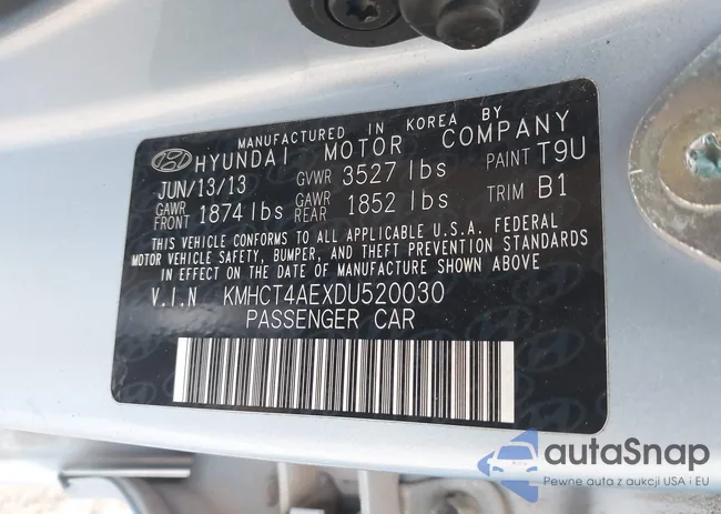 KMHCT4AEXDU520030: 44360202