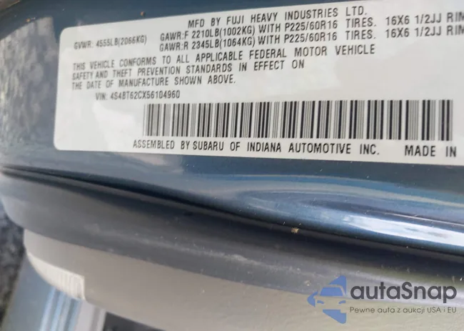 4S4BT62CX56104960: 44360222