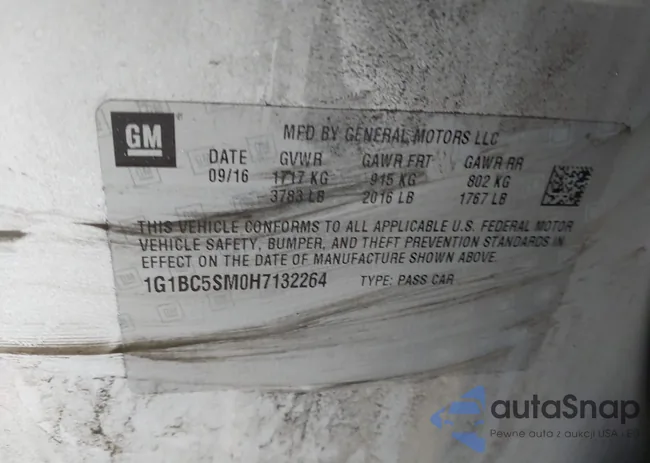 1G1BC5SM0H7132264: 44360223