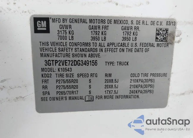 3GTP2VE72DG349156: 44360225