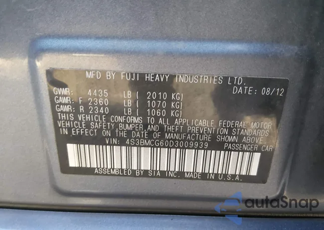 4S3BMCG60D3009939: 44360235