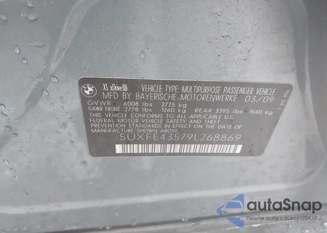 5UXFE43579L268869: 44360252