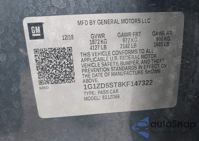 1G1ZD5ST8KF147322: 44360273