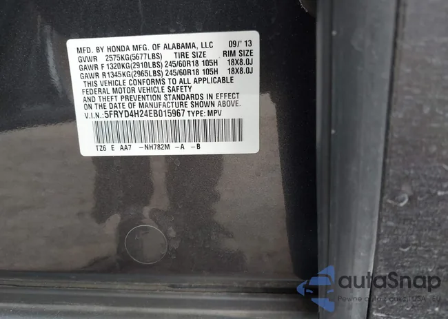 5FRYD4H24EB015967: 44360325