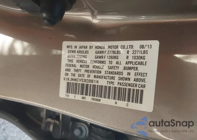 JH4KC1F53EC006114: 44360353