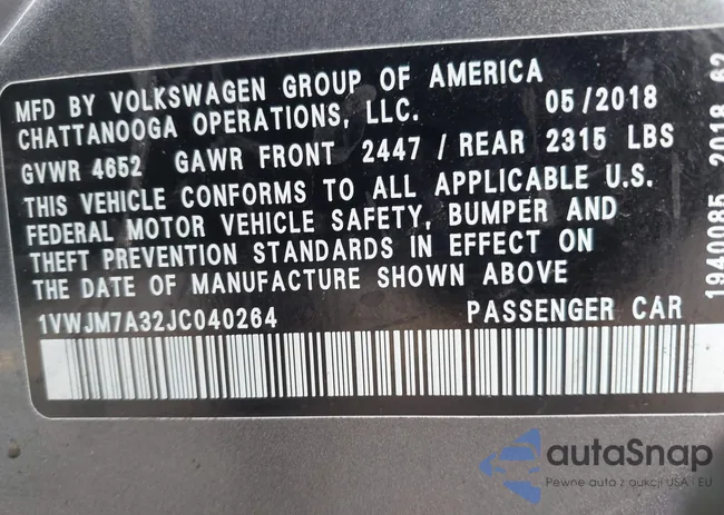 1VWJM7A32JC040264: 44360365