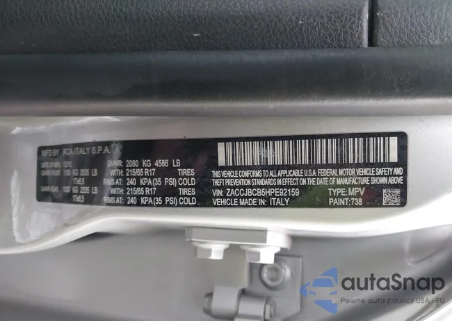 ZACCJBCB5HPE92159: 44360447