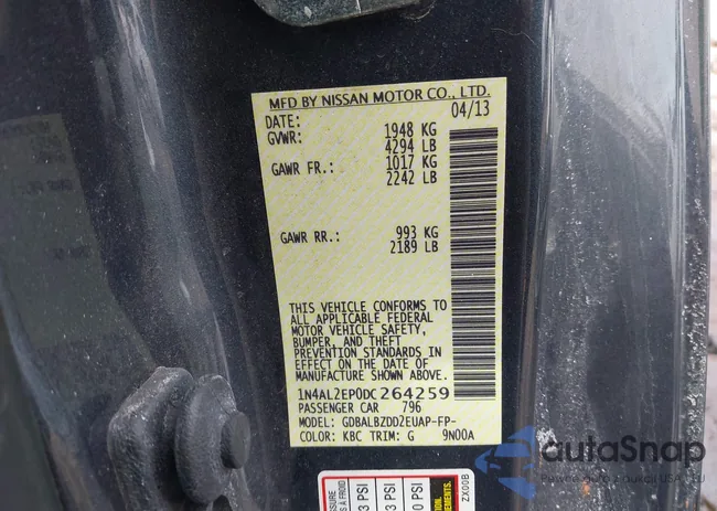 1N4AL2EP0DC264259: 44360535