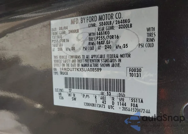 1FMDU77KX5UA08589: 44359746