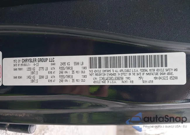 1C4BJWEG8DL638290: 44359808