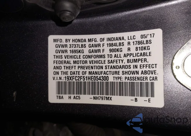 19XFC2F51HE054300: 44360954