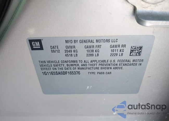 1G11E5SA6DF165376: 44361018