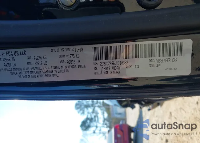 2C3CDZAG6LH110332: 44361048