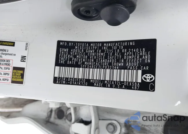 5YFS4RCE2LP032144: 44361092