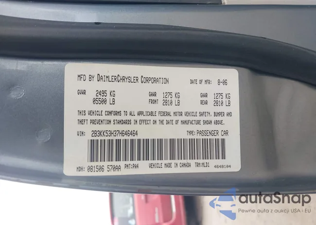 2B3KK53H37H646464: 44361213