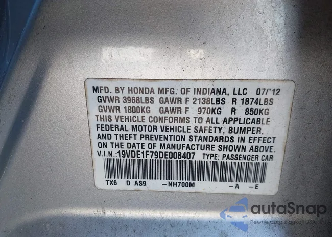 19VDE1F79DE008407: 44361246