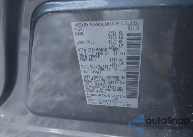 5N1DR2MM2JC651724: 44361300