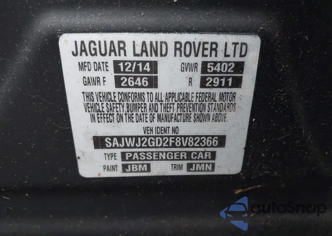 SAJWJ2GD2F8V82366: 44361357