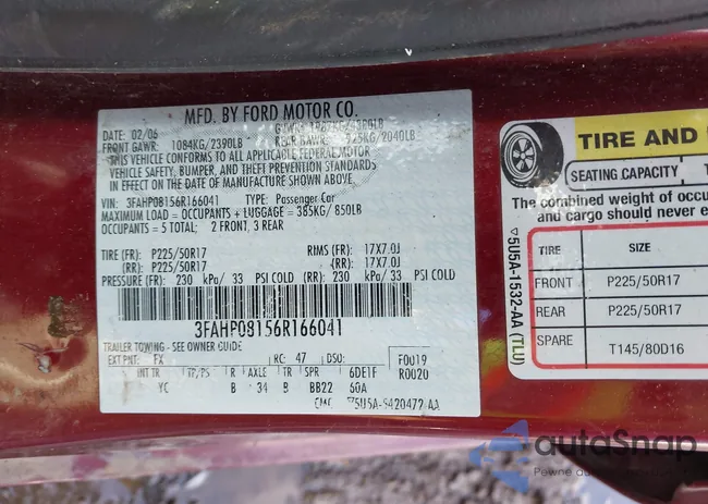 3FAHP08156R166041: 44361403