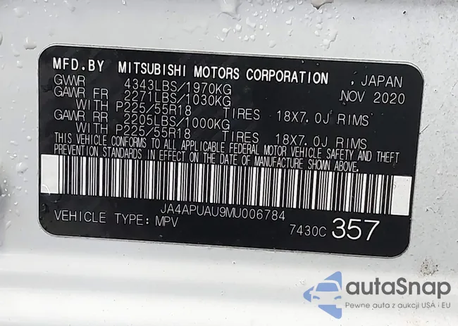 JA4APUAU9MU006784: 44360675