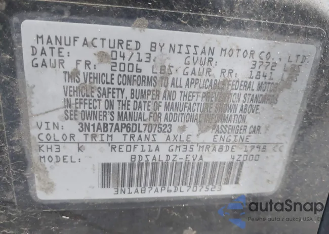 3N1AB7AP6DL707523: 44360717