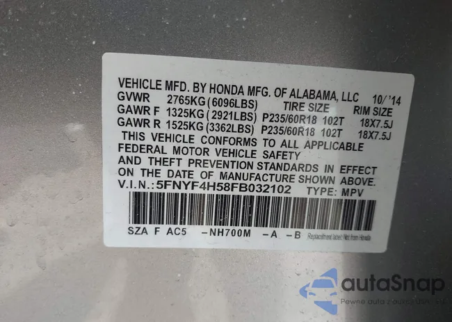 5FNYF4H58FB032102: 44360760