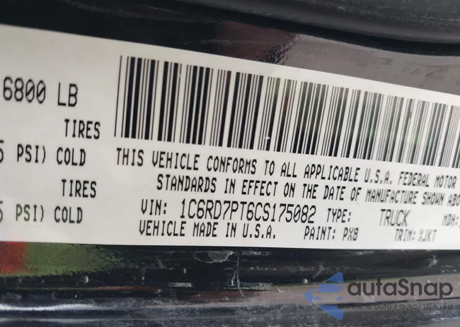 1C6RD7PT6CS175082: 44360775