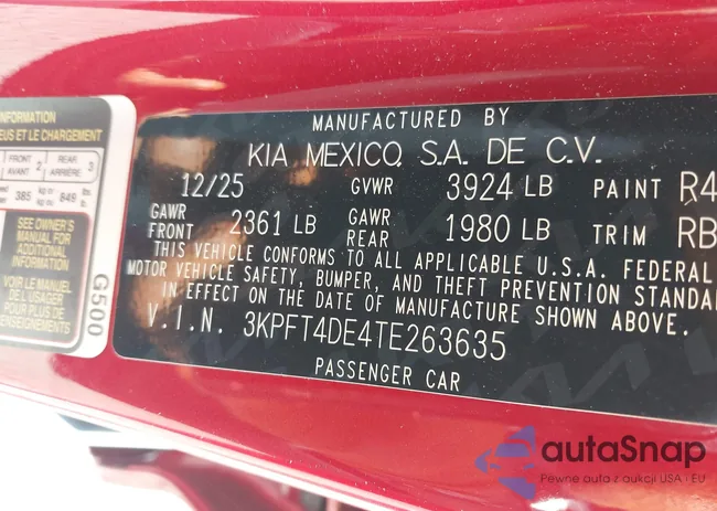 3KPFT4DE4TE263635: 44362131