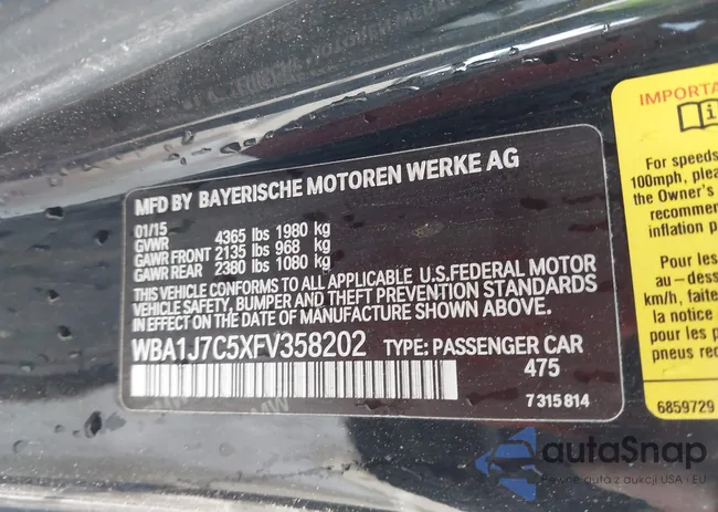WBA1J7C5XFV358202: 44362144