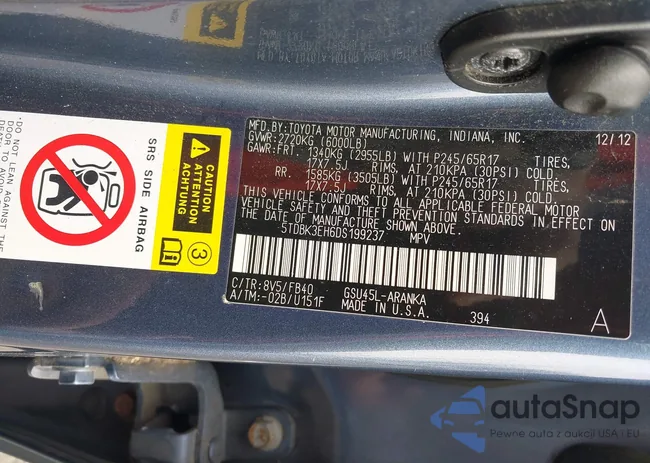 5TDBK3EH6DS199237: 44362172