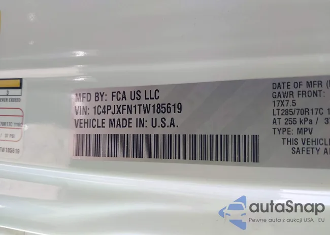 1C4PJXFN1TW185619: 44362215