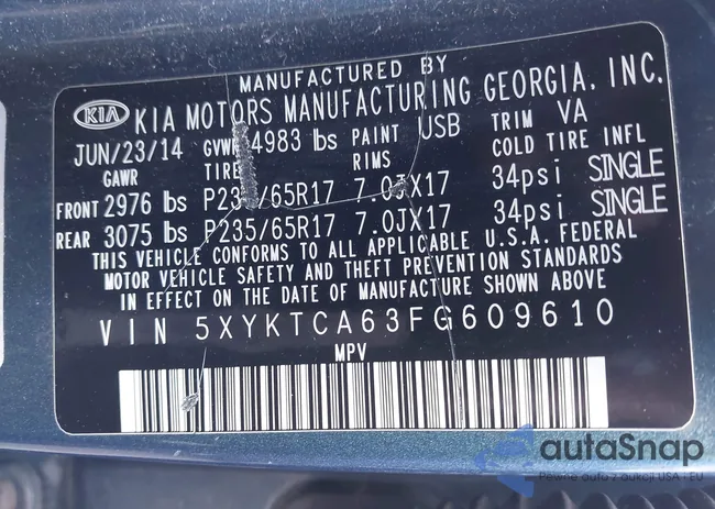 5XYKTCA63FG609610: 44362240