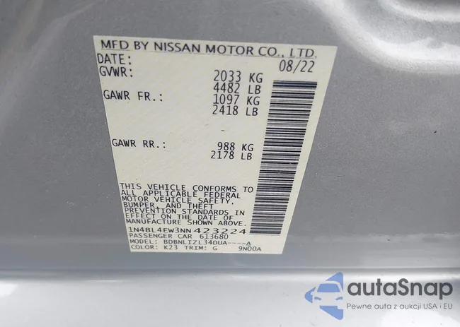 1N4BL4EW3NN423224: 44362273