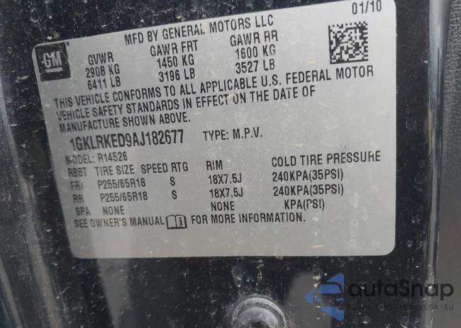 1GKLRKED9AJ182677: 44362298