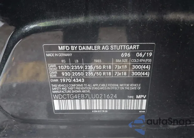 WDCTG4EB7LU021624: 44362381