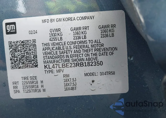 KL47LBE23RB182350: 44362382