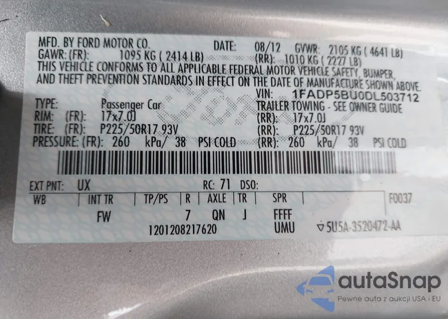 1FADP5BU0DL503712: 44362384