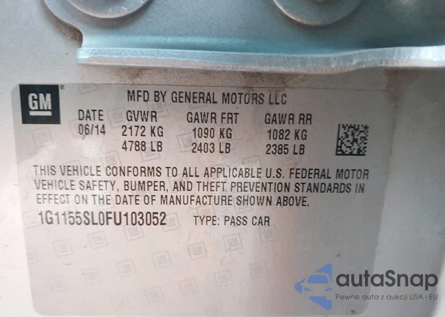 1G1155SL0FU103052: 44362436