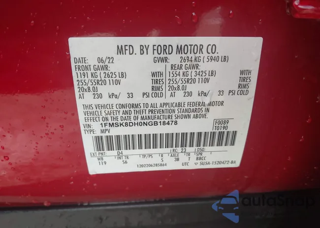 1FMSK8DH0NGB18478: 44361601