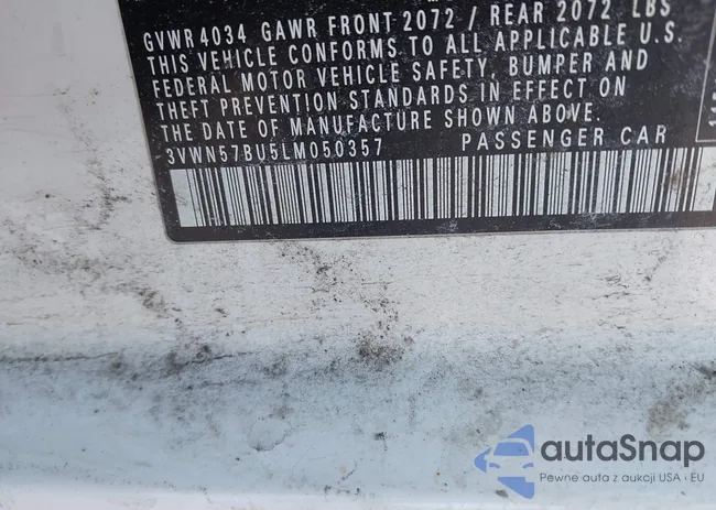 3VWN57BU5LM050357: 44361625