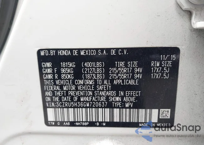 3CZRU5H36GM720637: 44361663