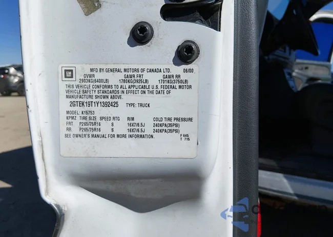 2GTEK19T1Y1392425: 44363053