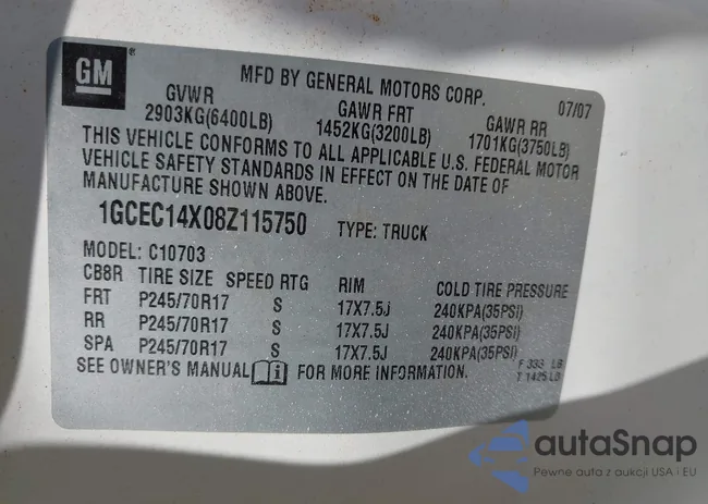 1GCEC14X08Z115750: 44363067