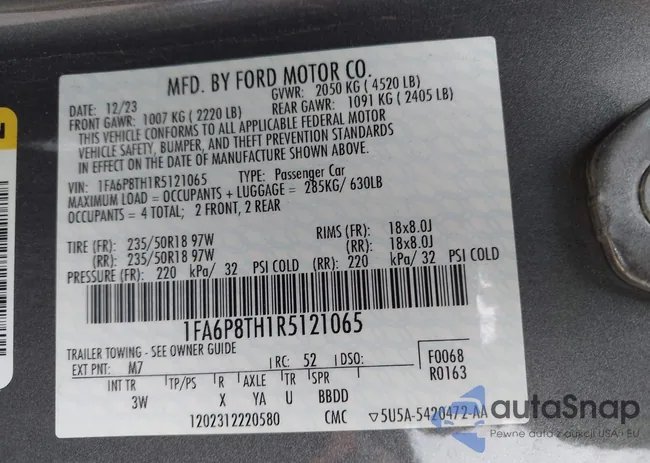 1FA6P8TH1R5121065: 44363318