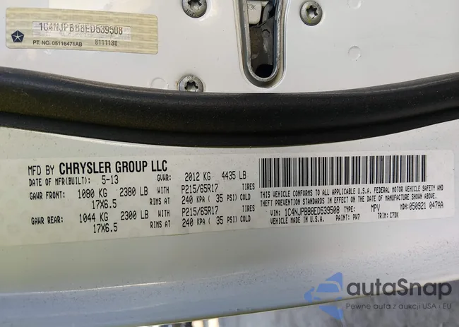 1C4NJPBB8ED539508: 44363341