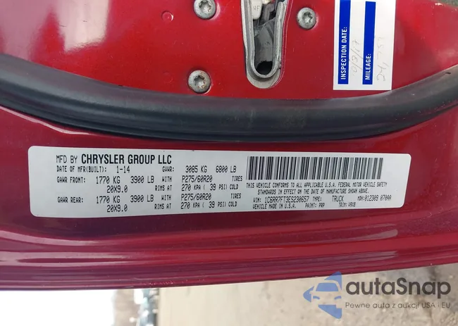 1C6RR7FT3ES230657: 44363342