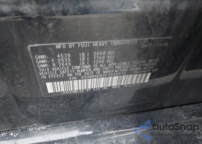 4S3BNAD6XF3035070: 44363422