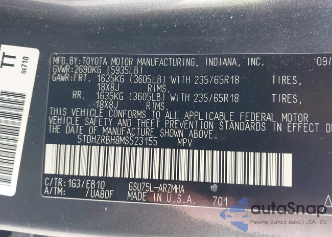 5TDHZRBH8MS523155: 44363523